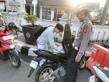 Razia Knalpot Brong Jaring 33 Kendaraan