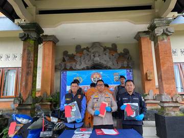 Unit Opsnal Polsek Tampaksiring Berhasil Tangkap Pelaku Pencurian Motor
