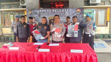 Polsek Gianyar Berhasil Ungkap Kasus Pencurian Handphone hingga Penusukan