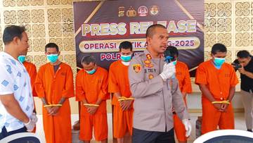 Ops Antik Agung 2025, Enam Pengedar Narkoba Dibekuk di Jembrana 