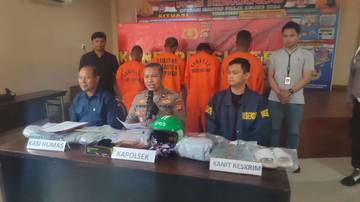 Polsek Kuta Selatan Tangkap Empat Pelaku Pengeroyokan di Pecatu