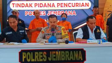 Pencuri Motor Warga di Halaman Kedai di Jembrana Berhasil Diamankan 