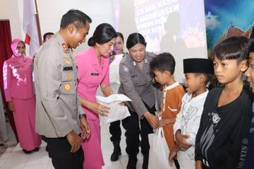 Kapolres Karangasem Salurkan Santunan untuk Anak Yatim Piatu 