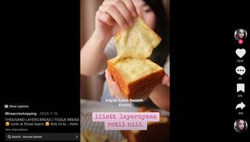 Tissue Bread Korea: Roti Setipis Tisu yang Bikin Penasaran