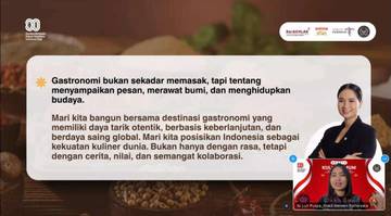 Pemerintah Ajak Mahasiswa Jadi Agen Wisata Gastronomi Indonesia