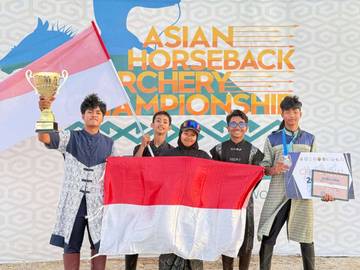 Timnas Panahan Berkuda Indonesia Juara 3 YAC 2025