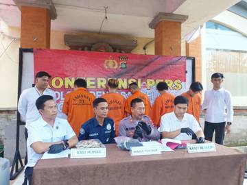 Polsek Denpasar Selatan Ungkap Lima Tersangka Pencurian