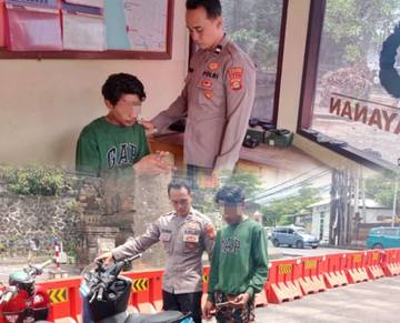 Satpolairud Polres Badung Bekuk Pencuri Helm