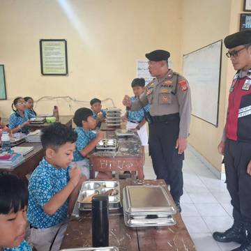 Polres Gianyar Kawal Pendistribusian MBG di Kecamatan Tampaksiring
