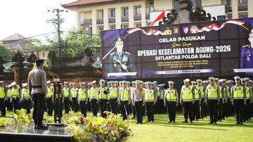 Irwasda Polda Bali Pimpin Apel Keselamatan Agung 2026