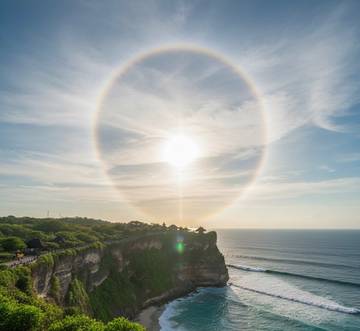 BMKG Jelaskan Fenomena Sun Halo di Langit Ungasan