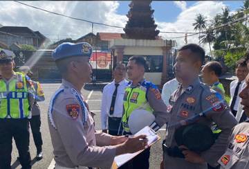 Polres Badung Cek Personel Ops Keselamatan Agung