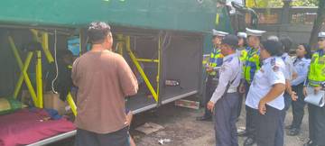 Pastikan Kelaikan, Bus di Terminal Galiran Jalani Rampcheck