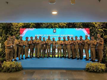  Bupati Satria Pimpin Forkopimda Klungkung Ikuti Rakornas