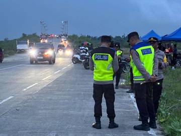Kepolisian Amankan Jembatan Merah PKB Gunaksa