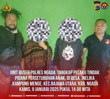 Unit Buser Polres Ngada Tangkap Pelaku Persetubuhan Anak