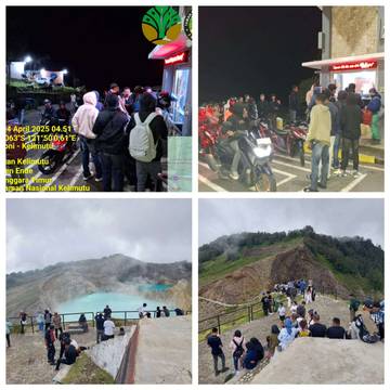 Kunjungan Wisatawan ke Danau Kelimutu Naik Saat Lebaran