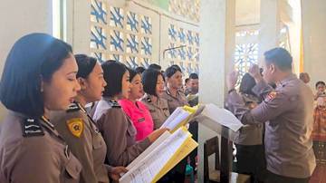 Nada Iman dari Seragam Cokelat Polres Flores Timur
