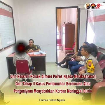 Kasus Pembunuhan di Aimere Resmi Diserahkan  ke Kejari