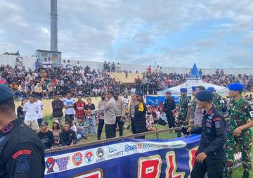 Polres Ende Amankan Final Bupati Cup 2025