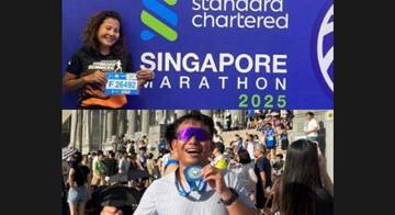 Dua Pelari Komodo Runners Sukses Finish Singapore Marathon