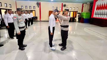 Pendidikan Gada Pratama Polres Flotim Cetak Satpam Profesional
