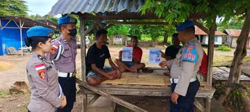 Propam Polres Nagekeo Sosialisasi Barcode Pengaduan Masyarakat
