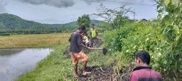 Dukung Ketahanan Pangan, Babinsa Maurole Dampingi Petani Ranakolo 