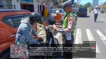 Satlantas Polres Ende Perketat Operasi Keselamatan Turangga 2026
