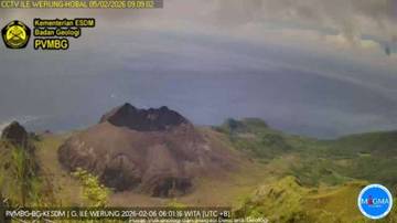 Gunung Api Ile Werung Masih Berstatus Waspada