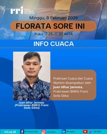 BMKG Prakirakan Hujan Lebat Sikka Ende Nagekeo