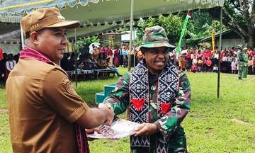 TMMD 127 Didorong Percepat Pembangunan Desa Werang