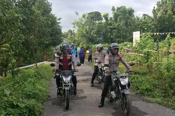 Polsek Soa Amankan Jalan Santai HUT SMAN 2 