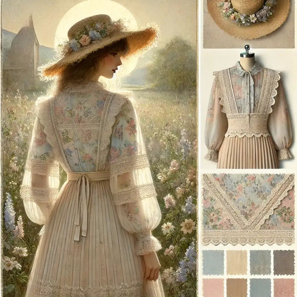 Cottagecore 1970s fashion style is making a comeback