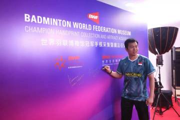  Indonesian Badminton Legends Leave Their Mark on World Museum Project