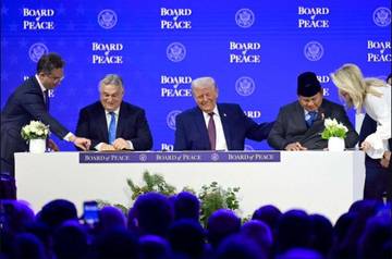Sugiono Calls Board of Peace Concrete Gaza Step