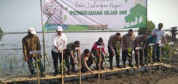 Local Residents Plant Mangroves as a Natural Shield in Lontar Coastal Area