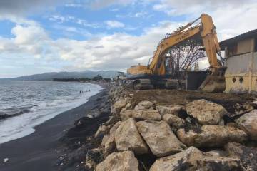 Mataram Installs Fisherman-Friendly Boulders Against Coastal Erosion