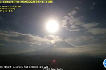 High-Alert Status Maintained as Mount Semeru Unleashes New Ash Column