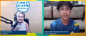 Rhadya, Si Penendang Keras di Arena Taekwondo 