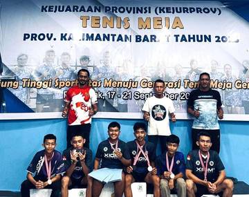 Tenis Meja Sanggau Raih Peringkat 4 Kejurprov Kalbar