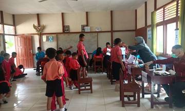 Ribuan Pelajar Kembayan Terlayani Cek Kesehatan Gratis