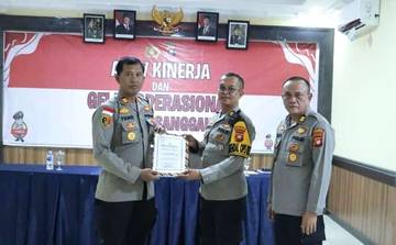 Jagung Polsek Mukok Raih Penghargaan Terbaik