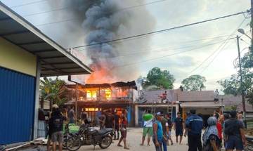 Diduga Korsleting, Rumah Warga Desa Kedukul Terbakar