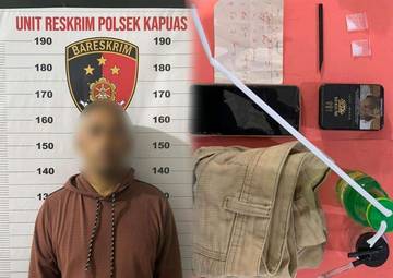 Pengedar Sabu Tanjung Sekayam Diringkus Tanpa Perlawanan