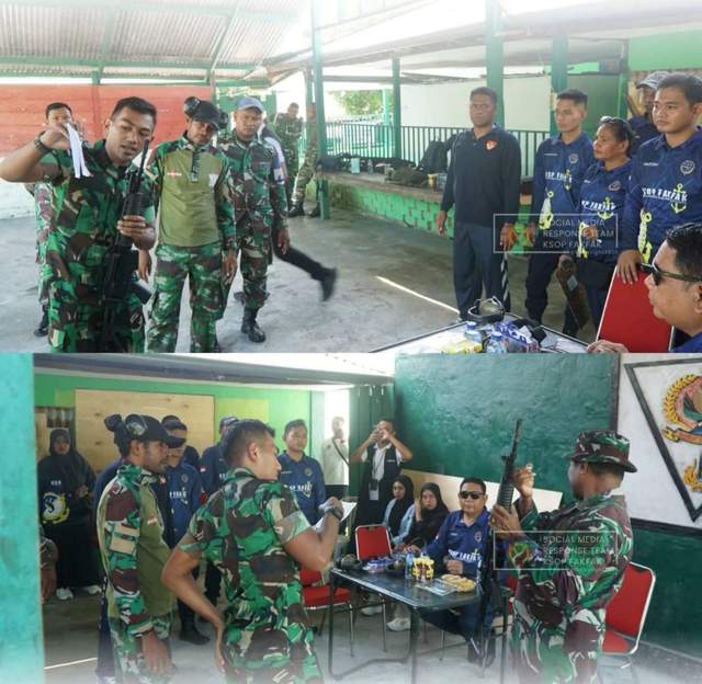 KSOP Fakfak dan Kodim 1803 Gelar Latihan Menembak