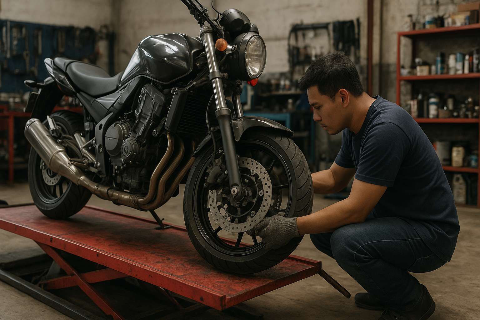 Sembilan Penyebab Shock Depan Motor Keras