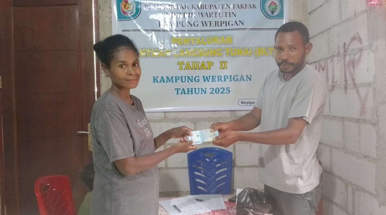 Bantuan BLT Werpigan Disalurkan, Warga Tunjukkan Kegembiraan