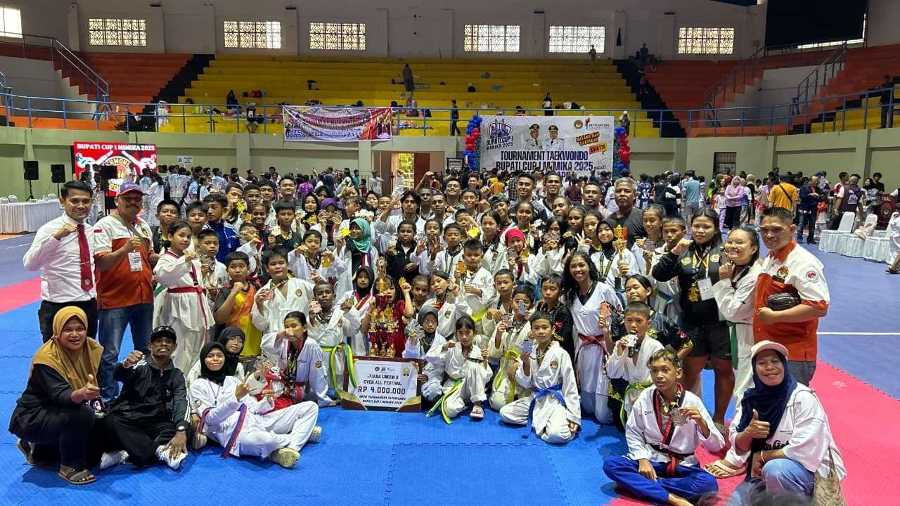 Taekwondo Fakfak Raih 25 Medali Mimika Cup - RRI.co.id