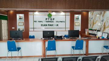 Pelayanan MAN Fakfak Kini Fokus di Ruang PTSP
